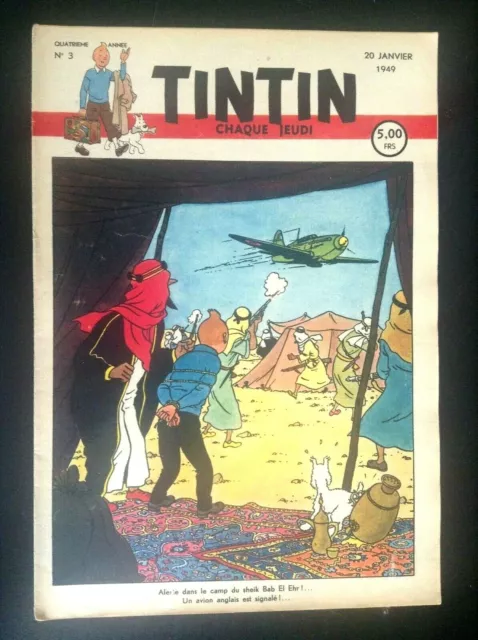 Fascicule périodique N° 3 1949 Journal Tintin TRES BON ETAT