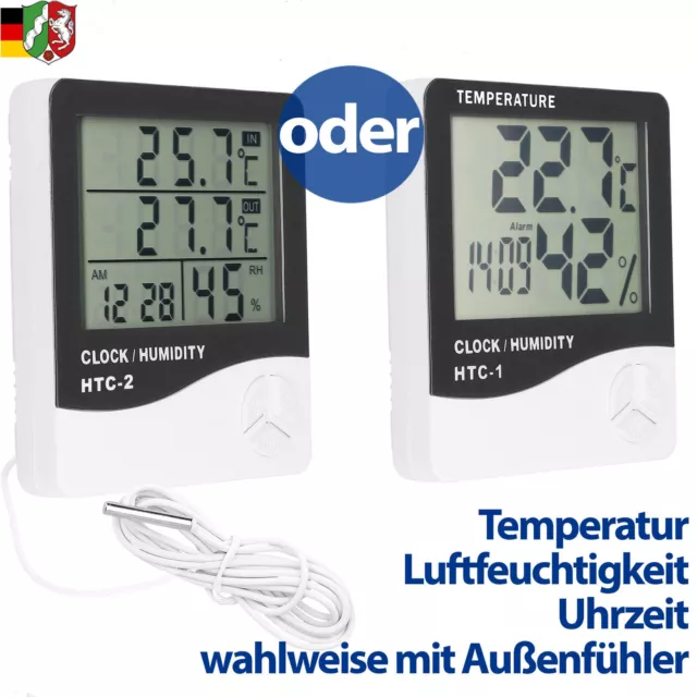 Innen Thermometer Hygrometer Aussen Digital Hydrometer Außenthermometer  Weiss Retoo kaufen bei
