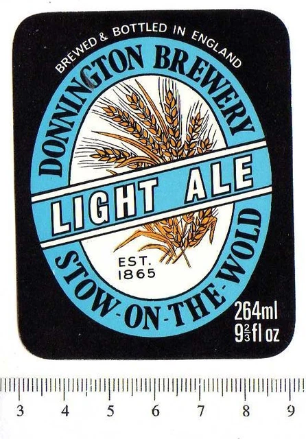 UK Beer Label - Donnington Brewery - Gloucestershire - Light Ale (version d)