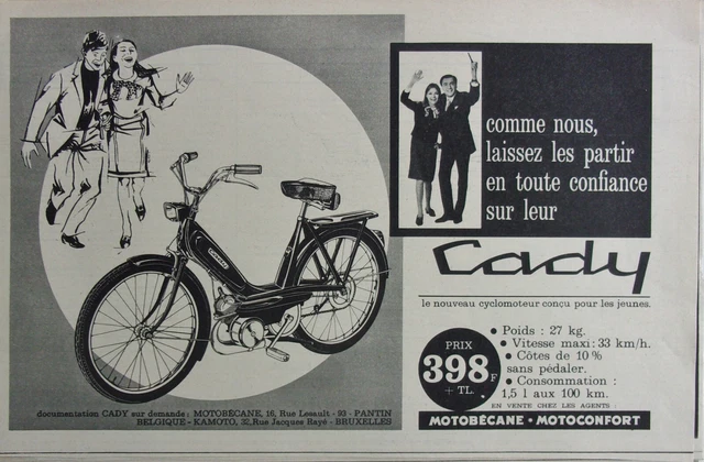 PUBLICIT DE PRESSE 1954 Cyclovap Cyclomoteur quip D'un Moteur Vap Abg  EUR 3,00 - PicClick FR