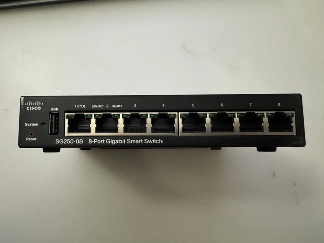 CISCO SG200-26 26-PORT Gigabit Smart Interrupteur SLM2024T Avec Rack