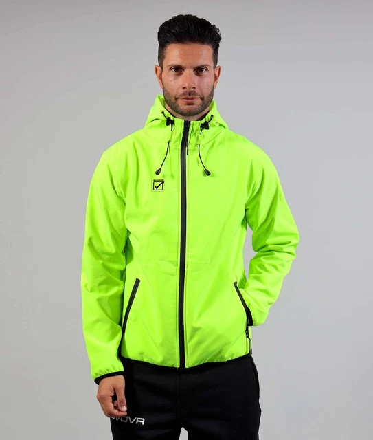 Giubbotto Uomo Donna Piumino Leggero Givova Sportivo Giubbino Cappuccio Giallo