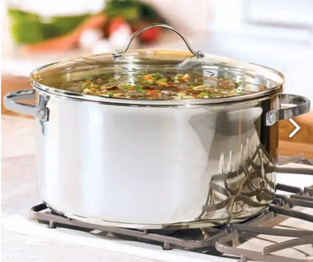 Princess House 9 Qt Stock Pot # 5815 Classic Stainless Steel Heritage New