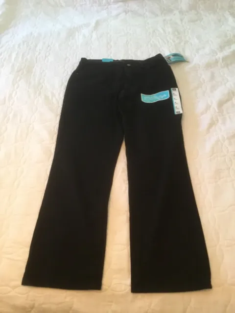 Lee Jeans Womens Size 6 Short Relaxed Fit Straight Leg At The Waist Black Denim