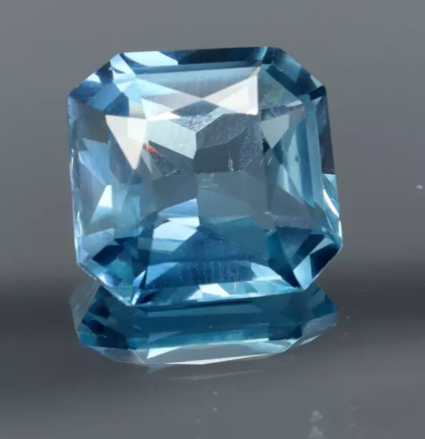 Naturel Certifié Bleu Spinelle 12.00 CT Coupe Carré 13MM Sri Lanka Desseré Gemme