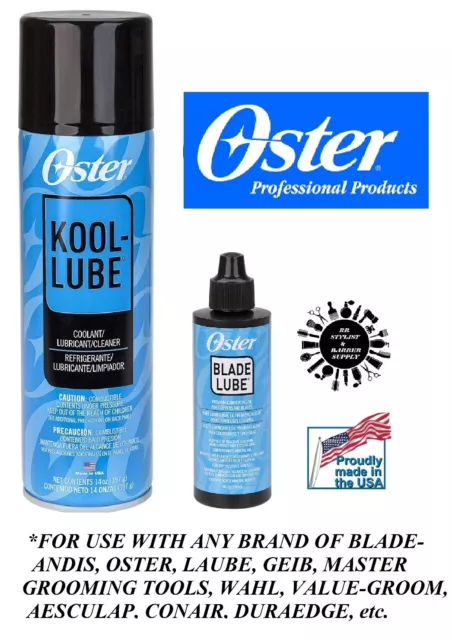 OSTER KOOL LUBE COOLANT SPRAY Cleaner&BLADE OIL CLIPPER Trimmer MAINTENANCE KIT