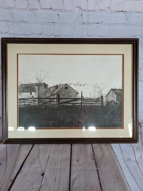andrew wyeth framed print 25 1/2 inch width 20 inch Top to bottom 
