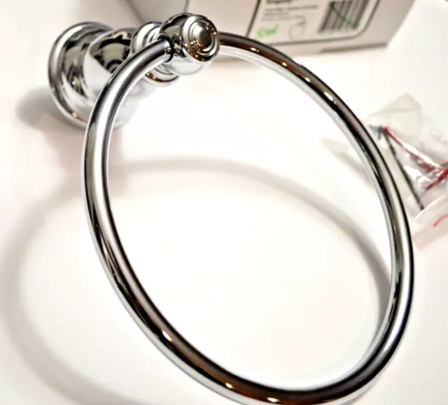 MOEN Kingsley Model Wall Mounted Towel Ring Chrome Finish YB5486CH