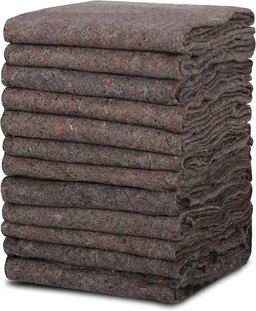 Textiles Moving Blankets 12 Pack Pro Economy Packing Shipping Moving Pads 54 X 7