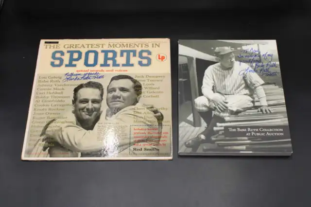 Linda Ruth Tosetti Signed Program/LP Sports Record Babe Ruth Autograph ZJ5862