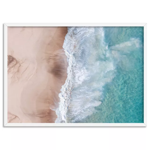 Aerial Beach Print. Ocean Drone View Poster. Birds Eye Western Australia |BOC-43