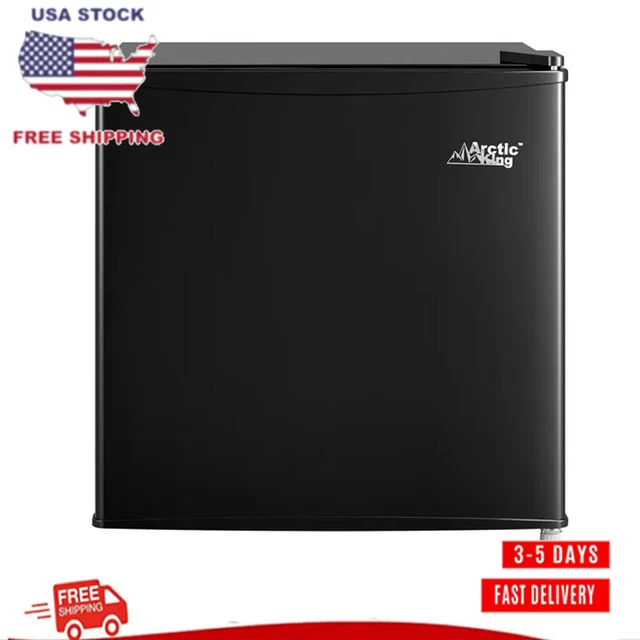 1.7 CU FT OneDoor No Freezer Mini Fridge Black EStar Compact