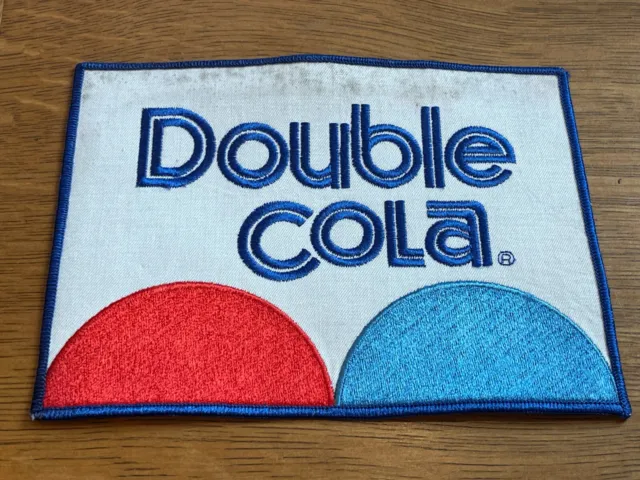 Vintage DOUBLE COLA Delivery Uniform Embroidered Back Patch 8x6"