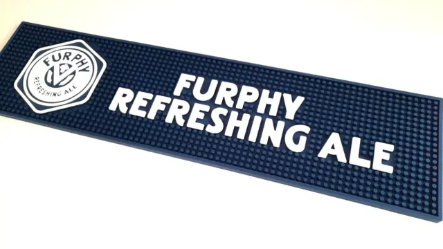 Furphy's Beer Mat, Bar Runner,  Bar Mat Dimpled PVC Rubber