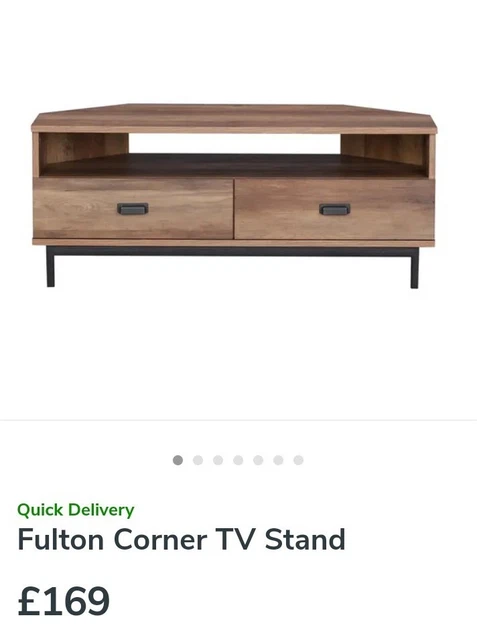 Dunelm fulton corner shop tv stand