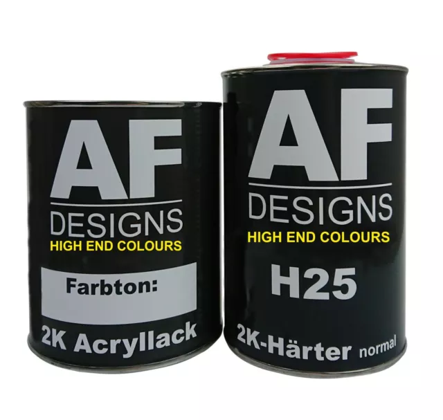 2 Liter 2K Acryl Lack Set für OPEL KADMIUMGELB 614