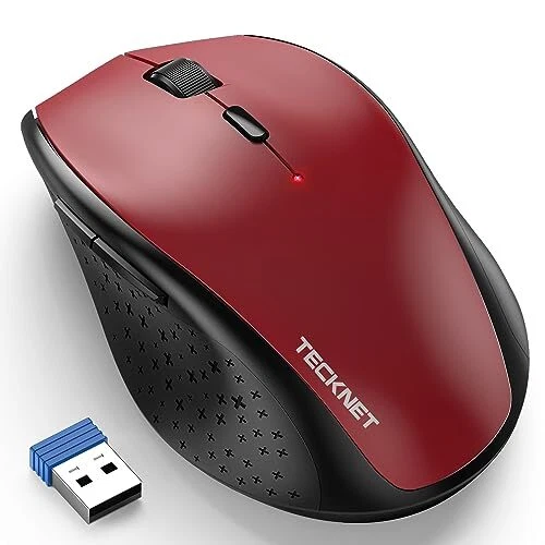 TECKNET Souris sans Fil Classic 2.4G Souris Optique 3200 DPI 6 PPP Ajustables...