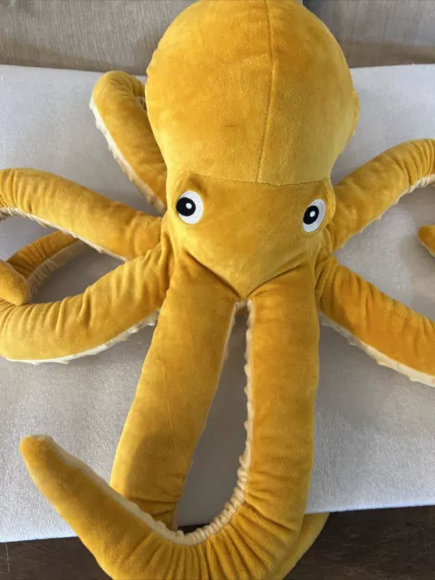 BLÅVINGAD Soft toy, octopus/yellow, 20 - IKEA