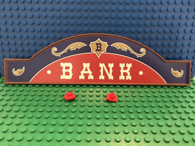 Playmobil Vintage Western : Maison Banque Avec Auvent Marron - Pièce Du Set 4398 (2011) - Occasion