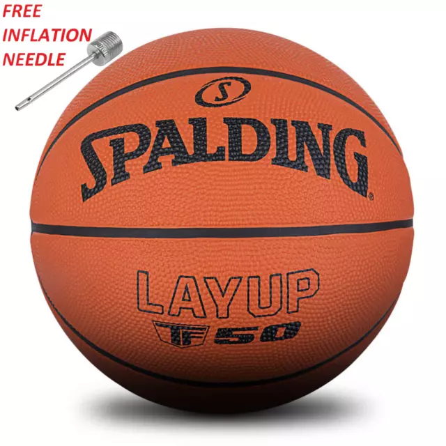 Spalding LAYUP TF50 TF-50 Outdoor Rubber Basketball w/FREE SHIPPING