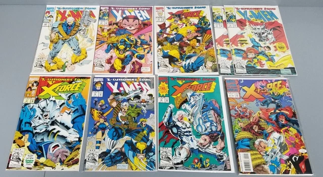 X-Men, X-Force, X-Factor, X-Cutioner's Song Marvel Comics Lot of 8 Plus Annual