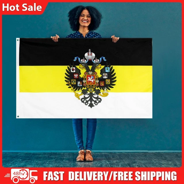 Russian National Flag 90x150cm Country Banner Empire Russia Imperial Flag Decor