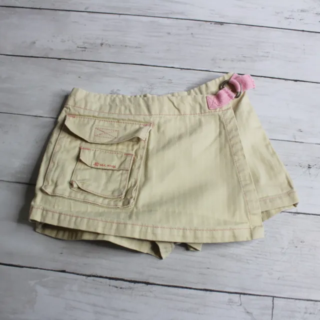 Old Navy Vintage Baby Girl Short Skort Skirt Size L 12-18 Months Tan Pink