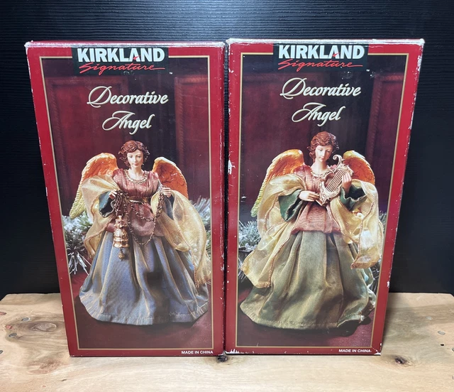 VINTAGE ANGEL TREE Toppers Made by Kirkland Signature 9” Good Condition
