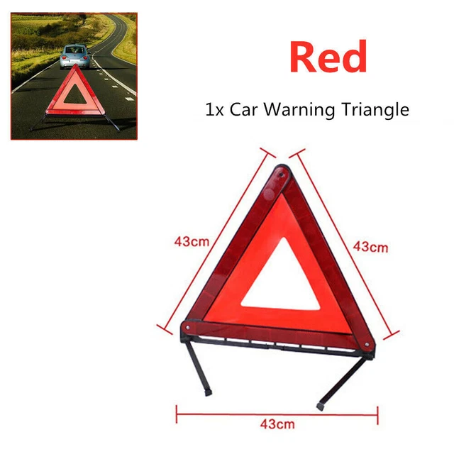 Warning Triangle Emergency Reflector Sign Road Safety with a reflective material