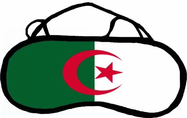 Masque de sommeil cache yeux  REPOS DRAPEAU ALGERIE personnalisable REF 13