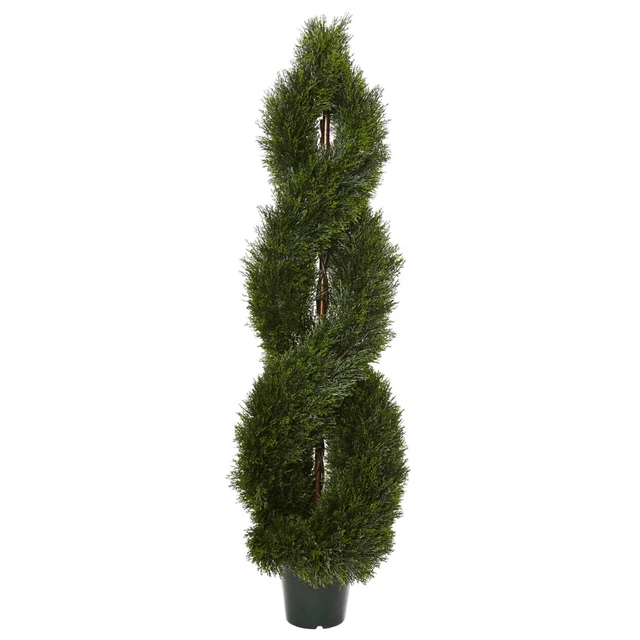 Nearly Natural Pond Cypress Spiral Topiary Uv Resistant