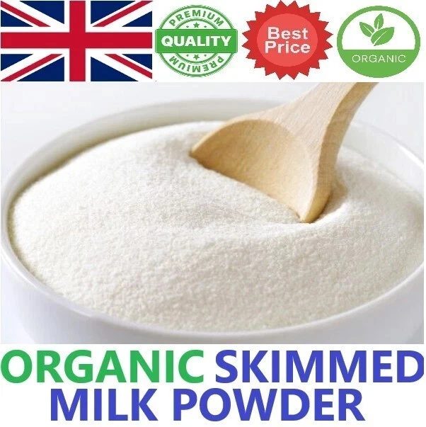 ORGANIC SKIMMED MILK Powder Premium Quality 200g - 2kg High Protein ...