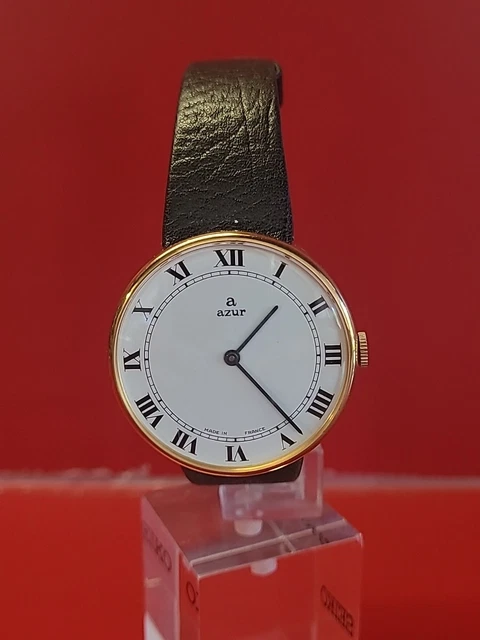 Montre Bracelet Femme Azur Dorée - 17 Rubis - Modèle 132-39/A2-37 - Occasion Vintage