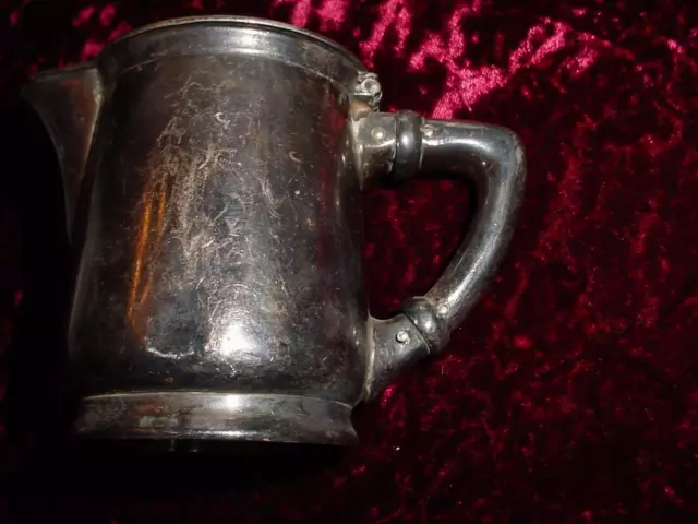 1929 Newton Hospital hotel silver individual 8oz creamer 3