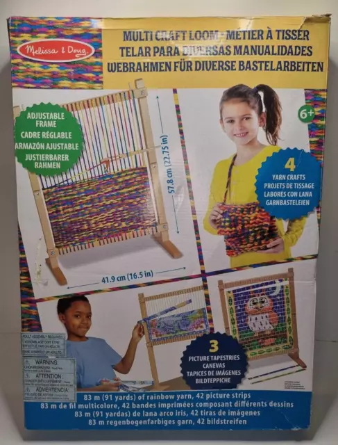 Melissa & Doug Multi-Craft Kids Weaving Loom - Age 6+ / Barely Used!