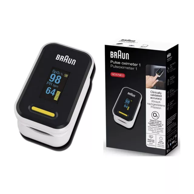 Braun Healthcare Pulsiossimetro Sangue Ossigeno Livelli Clinicamente Accurata