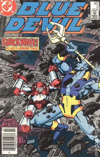 Blue Devil Canadian Price Variant #2 FN/VF 7.0 1984 Stock Image