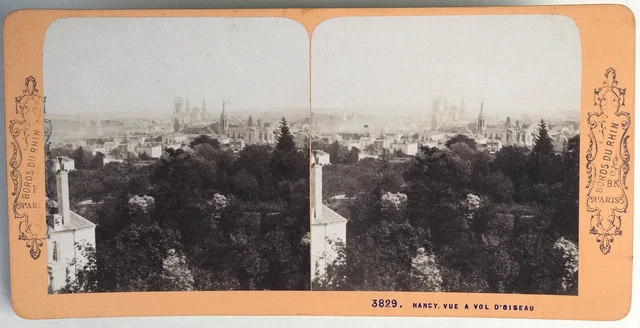 France, Paris, Jardin du Palais Royal, Vintage albumen print, ca.1870, Stéréo Ti