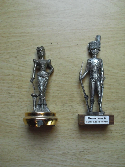 Lot De 5 Figurines Les Etains Du Prince - Premier Empire (Masséna, Soult, Tambour, Trompette)