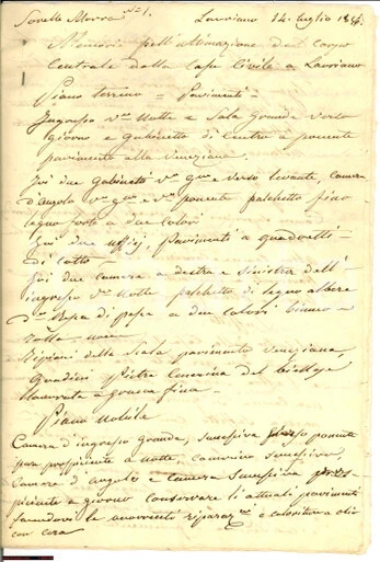 1856 LAURIANO TO Contesse MORRA riciclano legno vecchio EUR 32,00