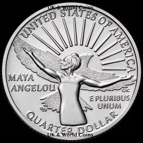 2022 "Maya Angelou" American Women P-D-S Quarter UNC US Coins