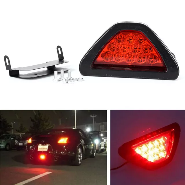 Trasformatore luce arresto freno terzo freno basso triangolo 12 LED rosso stile F1 auto fuoristrada ~H7