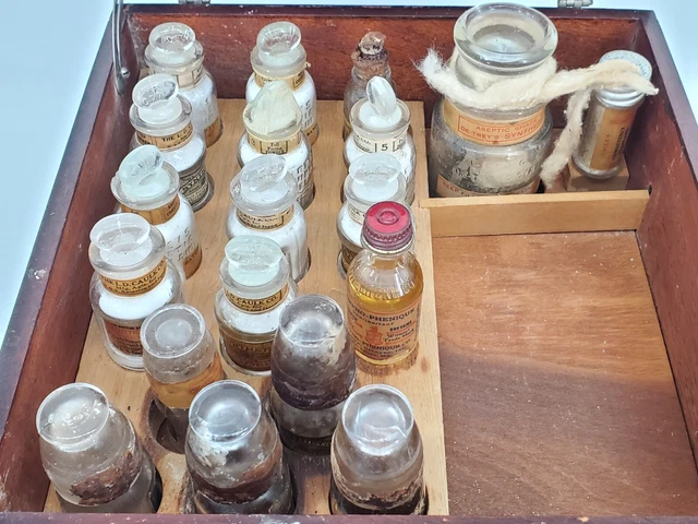 Antique Dentist Kit Dr Treys Synthetic Porcelain Tooth Caulk Dental Apothecary