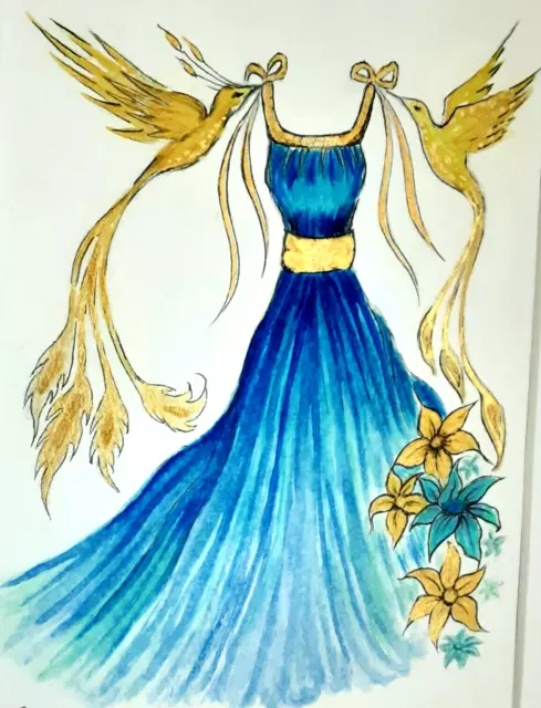 Abito blu deals o oro