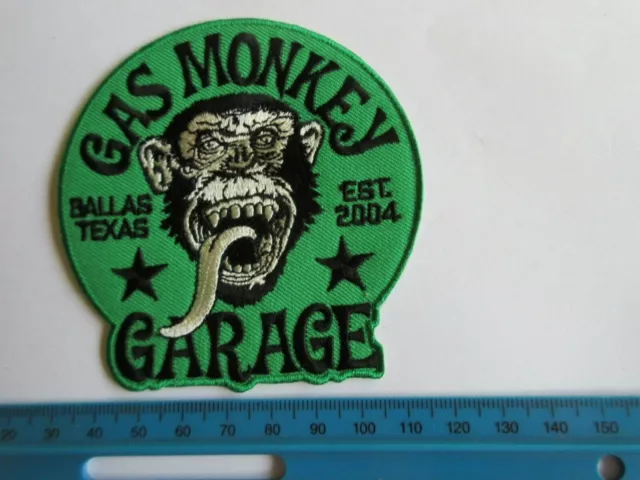 Gas Monkey Garage Dallas Patch V8 Big Block Rockabilly Nose Art Vintage Jacket 2