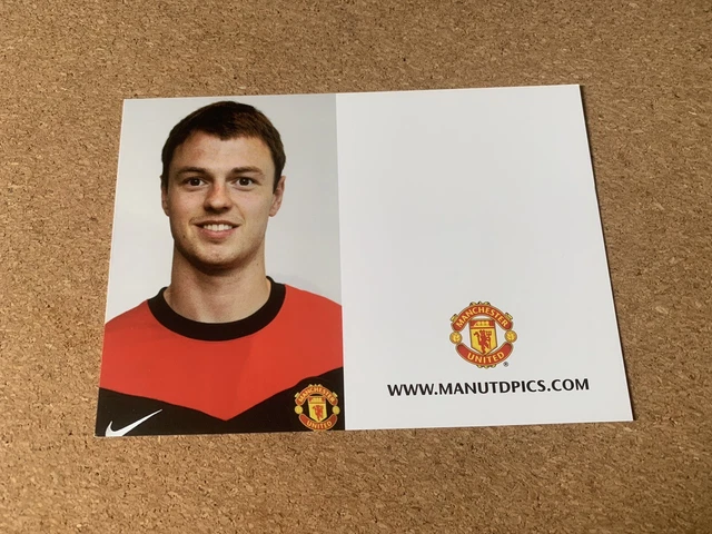 Jonny Evans Official Manchester United Club Card Un-signed Man Utd Postcard