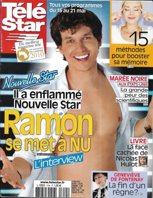 TELE STAR n°1754 15/05/2010  Ramon-Nouvelle Star/ Hulot/ Fontenay/ Crowe/ Touzet