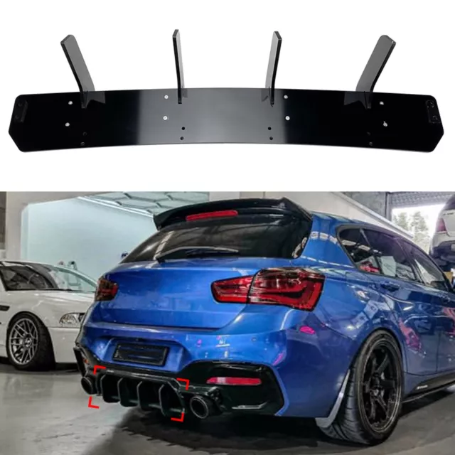 Rear Bumper Diffuser Lip For BMW 1 Series F20 F21 LCI M135i M140i 2015-2018