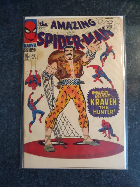 Amazing Spiderman 47 Classic Silver Age Kraven Cover