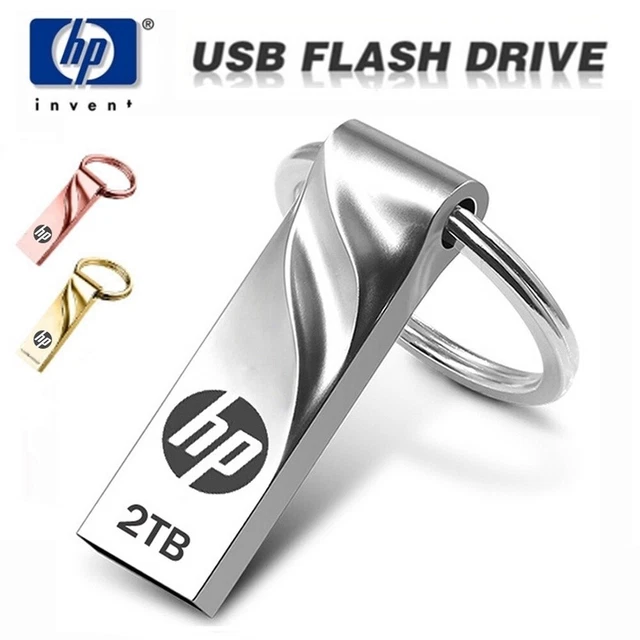 Chiavetta USB 3.0 Da 2TB In Metallo Argentato E Blu – Impermeabile, Antiurto E Antimagnetica, Plug And Play Universale